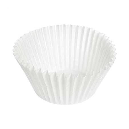 Image CAPSULES 'PETITS FOURS' 50 G/M2 Ø 5x3,5 CM BLANC PARCH.INGRAISSABLE (500 UNITÉ) #1