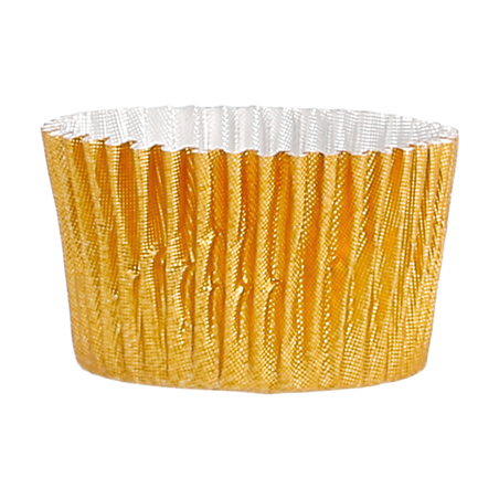 CAPSULES 'PETITS FOURS'  Ø 2,4x1,7 CM DORE ALUMINIUM (1000 UNITÉ)