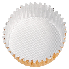 Image CAPSULES 'PETITS FOURS'  Ø 2,9x1,6 CM DORE ALUMINIUM (1000 UNITÉ) #3