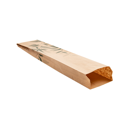 SACHETS BOULANGERIE 'FEEL GREEN' 32 G/M2 9+3,5x46 CM NATUREL KRAFT (500 UNITÉ)