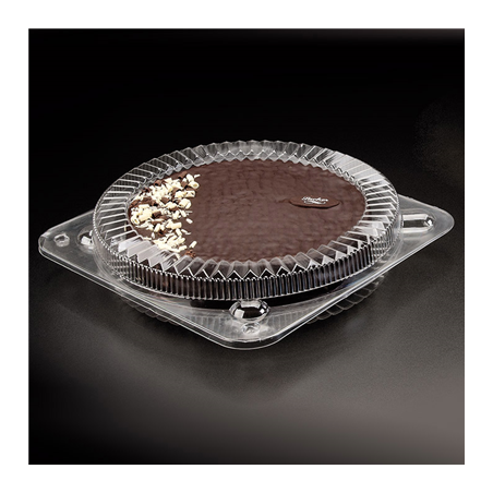 RÉCIPIENTS TARTES ET OMELETTES  Ø 26x4 CM TRANSPARENT APET (150 UNITÉ)