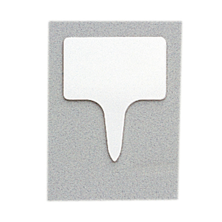 Image 10 U. ÉTIQUETTES À PRIX RECTANGULAIRES  4,6x5,5x0,1 CM BLANC PVC (1 UNITÉ) #1