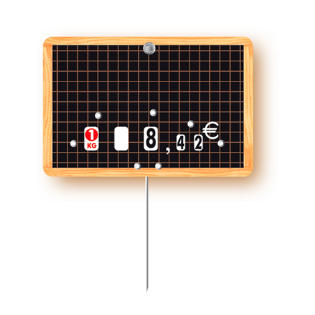 Image 10 U. ÉTIQUETTES À PRIX MODIFIABLE  8x12x0,1 CM ASSORTI PVC (1 UNITÉ) #1