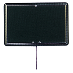 Image 10 U. ARDOISES POUR MARQUER LES PRIX  8x12x0,2 CM NOIR PVC (1 UNITÉ) #1