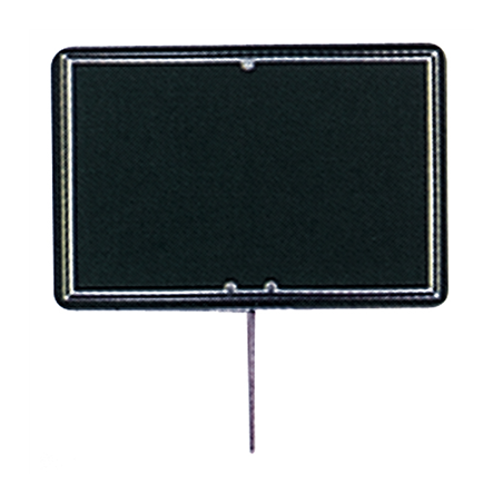 Image 10 U. ARDOISES POUR MARQUER LES PRIX  8x12x0,2 CM NOIR PVC (1 UNITÉ) #1