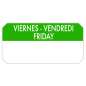 1000 U. ÉTIQUETTES ADHESIVES "VENDREDI" 5x2,5 CM VERT ADHESIF (1 UNITÉ) Image 1000 U. ÉTIQUETTES ADHESIVES "VENDREDI" 5x2,5 CM VERT ADHESIF (1 UNITÉ) #1