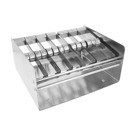 Image DISTRIBUTEUR POUR ÉTIQUETTES 2,5x2,5 CM  23,5x19x11,7 CM ARGENTE METAL (1 UNITÉ) #1