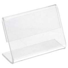 Image 10 U. CHEVALETS POUR ÉTIQUETTES  6x4x2,5 CM TRANSPARENT PVC (1 UNITÉ) #1