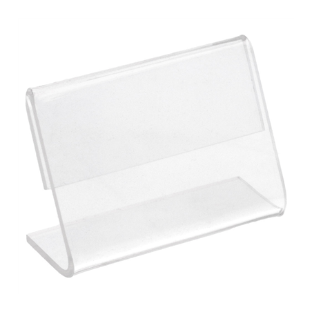 Image 10 U. CHEVALETS POUR ÉTIQUETTES  6x4x2,5 CM TRANSPARENT PVC (1 UNITÉ) #1