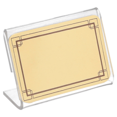 Image 10 U. CHEVALETS POUR ÉTIQUETTES  6x4x2,5 CM TRANSPARENT PVC (1 UNITÉ) #3