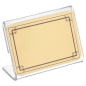 Image 10 U. CHEVALETS POUR ÉTIQUETTES  6x4x2,5 CM TRANSPARENT PVC (1 UNITÉ) #3