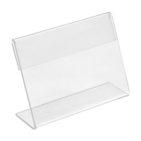 Image 10 U. CHEVALETS POUR ÉTIQUETTES  8x6,5x2 CM TRANSPARENT PVC (1 UNITÉ) #1