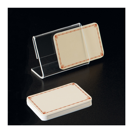 Image 10 U. CHEVALETS POUR ÉTIQUETTES  10x7,5x3 CM TRANSPARENT PVC (1 UNITÉ) #1