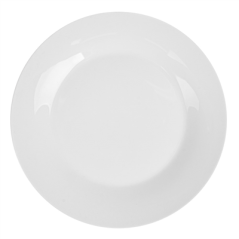 Image ASSIETTES PLATES Ø 23 CM BLANC PORCELAINE (36 UNITÉ) #1