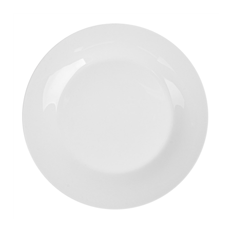 Image ASSIETTES PLATES  Ø 23 CM BLANC PORCELAINE (36 UNITÉ) #1