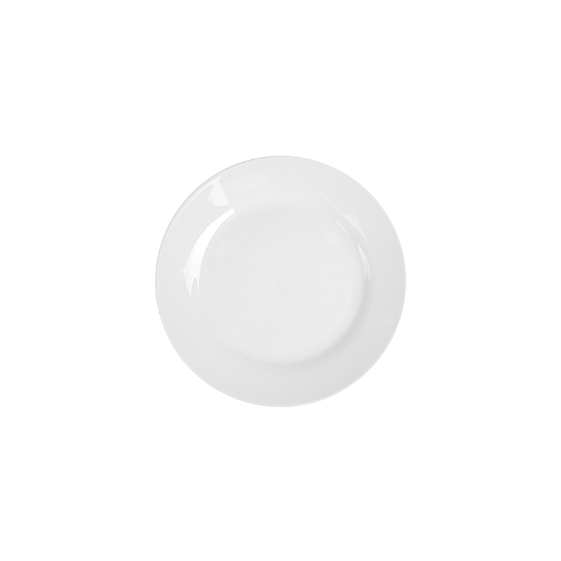 ASSIETTES PLATES  Ø 24 CM BLANC PORCELAINE (48 UNITÉ)
