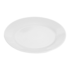 Image ASSIETTES PLATES  Ø 24 CM BLANC PORCELAINE (48 UNITÉ) #3