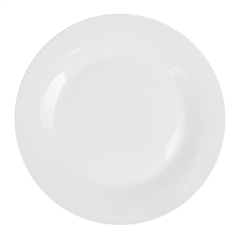 Image ASSIETTES PLATES Ø 27 CM BLANC PORCELAINE (24 UNITÉ) #1