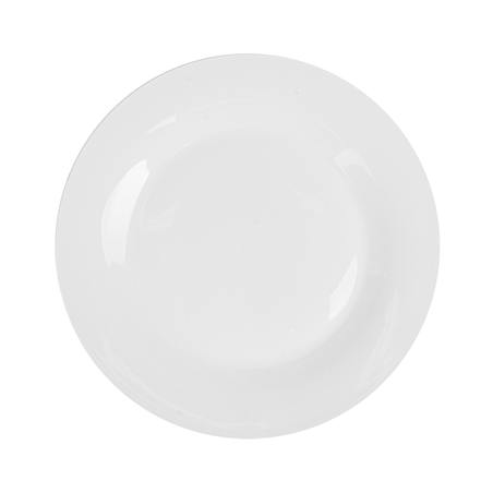 Image ASSIETTES PLATES  Ø 27 CM BLANC PORCELAINE (24 UNITÉ) #1