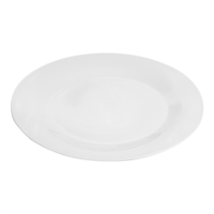 Image ASSIETTES PLATES  Ø 27 CM BLANC PORCELAINE (24 UNITÉ) #3