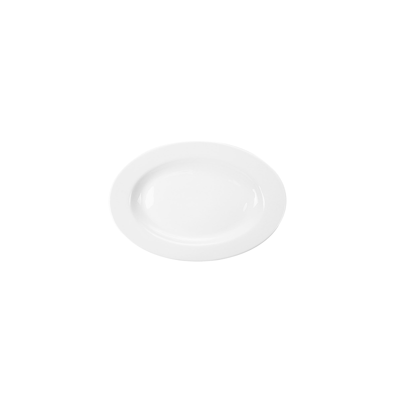 PLATS OVALES  30,5 CM BLANC PORCELAINE (12 UNITÉ)