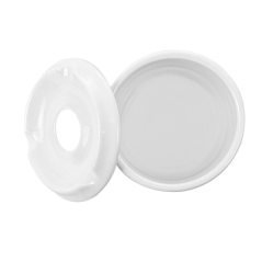 Image CENDRIERS À EAU  Ø 8,7x6 CM BLANC PORCELAINE (6 UNITÉ) #3