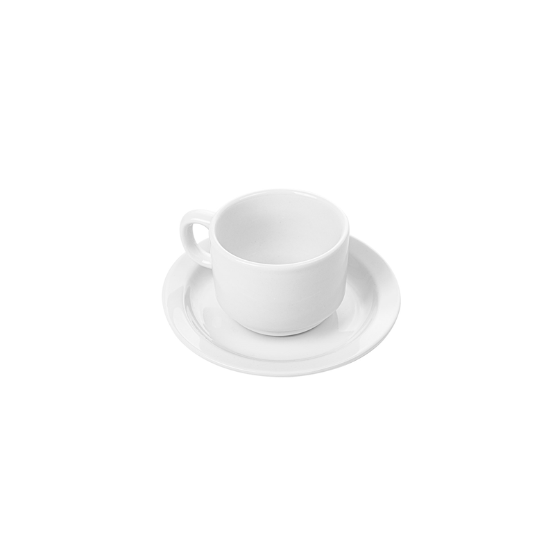 TASSES CAFÉ + SOUCOUPES 250 ML Ø8,8x6,5 CM BLANC PORCELAINE (12 UNITÉ) TASSES CAFÉ + SOUCOUPES 250 ML Ø8,8x6,5 CM BLANC PORCELAINE (12 UNITÉ)