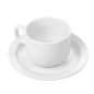 TASSES CAFÉ + SOUCOUPES 250 ML Ø8,8x6,5 CM BLANC PORCELAINE (12 UNITÉ) Image TASSES CAFÉ + SOUCOUPES 250 ML Ø8,8x6,5 CM BLANC PORCELAINE (12 UNITÉ) #1