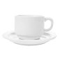 TASSES CAFÉ + SOUCOUPES 250 ML Ø8,8x6,5 CM BLANC PORCELAINE (12 UNITÉ) Image TASSES CAFÉ + SOUCOUPES 250 ML Ø8,8x6,5 CM BLANC PORCELAINE (12 UNITÉ) #2