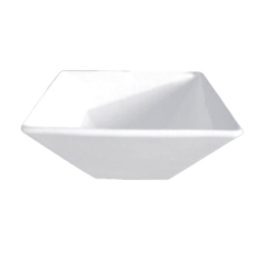 BOLS CARRÉS  17,5 CM BLANC PORCELAINE (12 UNITÉ)