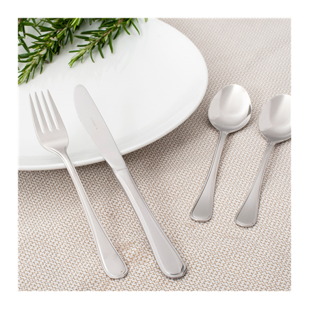 CUILLÈRES À SOUPE 'MARLENE'  19,5 CM ARGENTE ACIER (12 UNITÉ)