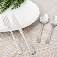 FOURCHETTES 'MARLENE'  19,5 CM ARGENTE ACIER (12 UNITÉ)