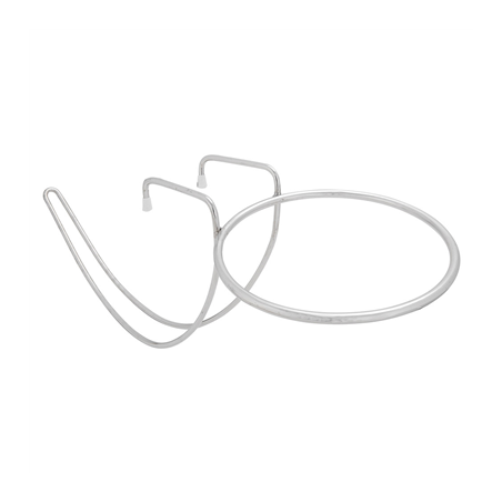 Image SUPPORT SEAU CHAMPAGNE TABLE  52,5x20,5x23 CM ARGENTE FIL METALLIQUE (1 UNITÉ) #1