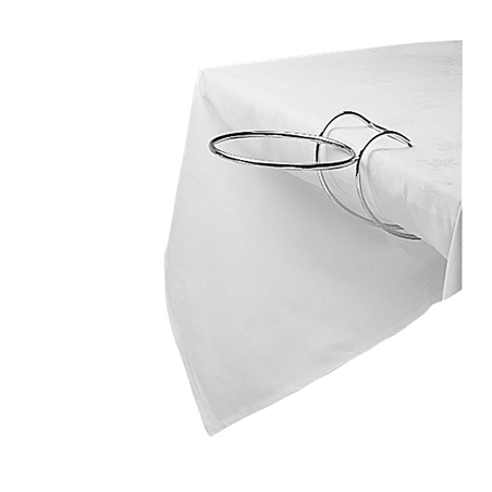 SUPPORT SEAU CHAMPAGNE TABLE  52,5x20,5x23 CM ARGENTE FIL METALLIQUE (1 UNITÉ)