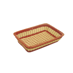 Image CORBEILLE PATISSERIE SIMILAIRE OSIER  45x32,5x10,5 CM NATUREL PP (1 UNITÉ) #1
