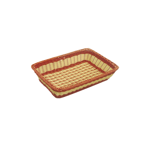 Image CORBEILLE PATISSERIE SIMILAIRE OSIER  45x32,5x10,5 CM NATUREL PP (1 UNITÉ) #1