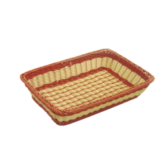 Image CORBEILLE PATISSERIE SIMILAIRE OSIER  55x36x11 CM NATUREL PP (1 UNITÉ) #1