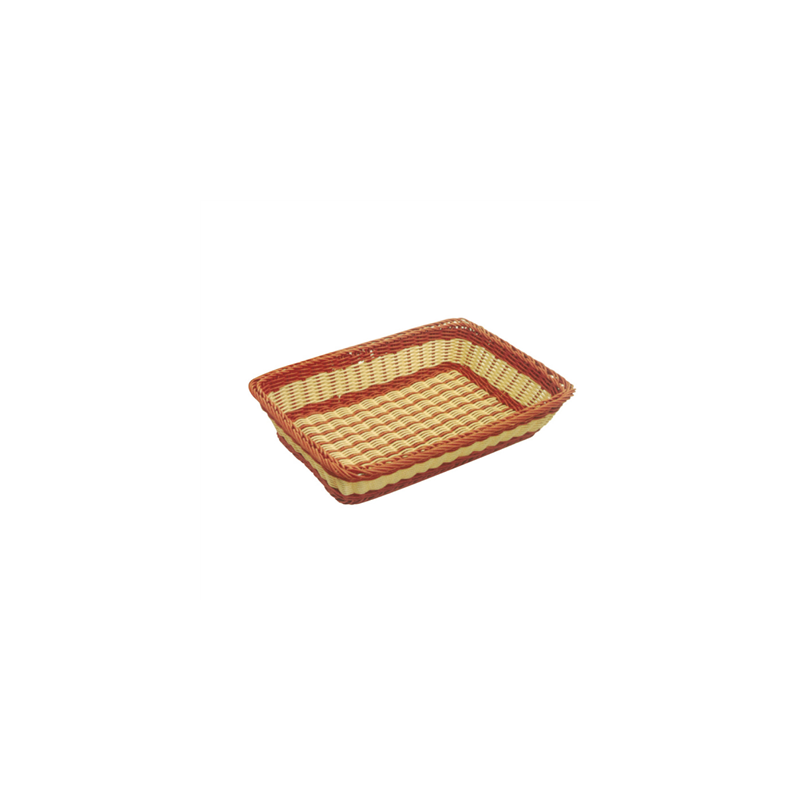 CORBEILLE PATISSERIE SIMILAIRE OSIER  55x36x11 CM NATUREL PP (1 UNITÉ)