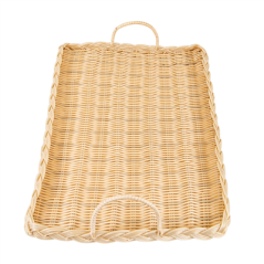 Image PLATEAU RECTANGULAIRE SIMILAIRE OSIER POUR FROMAGE  52,5x30x3 CM NATUREL PP (1 UNITÉ) #3