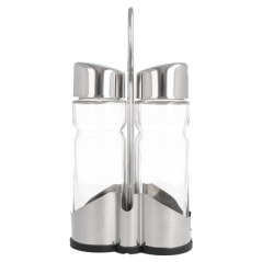 HUILIERS 2 PIÈCES  11x5,5x21,5 CM TRANSPARENT VERRE (1 UNITÉ)