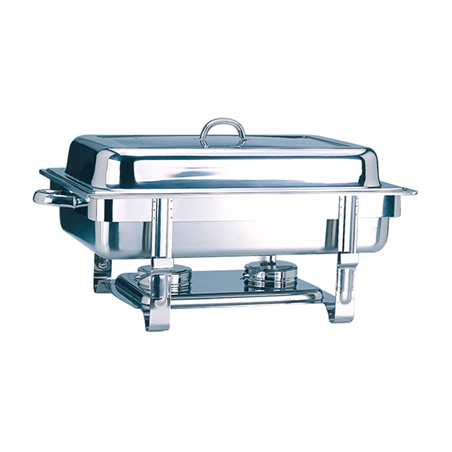 Image CHAFING DISH GASTRONORM 1/1 9 L 63x35,5x27,3 CM ARGENTE INOX (1 UNITÉ) #1