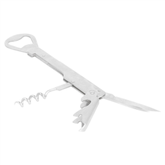 Image TIRE-BOUCHON MULTI USAGE  14x3,5x1 CM ARGENTE INOX (1 UNITÉ) #4