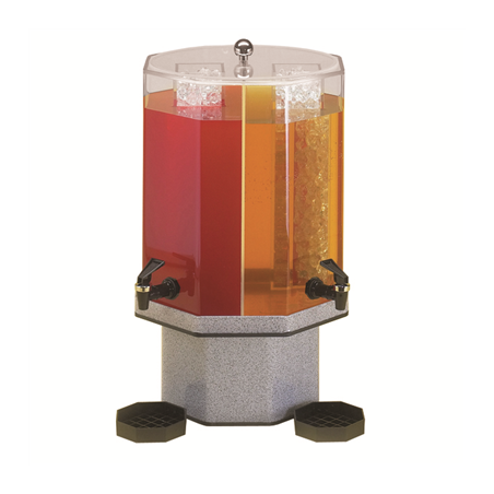 Image DISTRIBUTEUR JUS DOUBLE 2x9,5 L 55 (h) CM TRANSPARENT ACRYLIQUE (1 UNITÉ) #1
