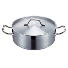 Image SAUTOIR AVEC COUVERCLE 18 L Ø 40x15,5 CM ARGENTE INOX (1 UNITÉ) #1