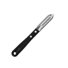 Image ÉCONOME, MANCHE ABS  6,5 CM NOIR INOX (1 UNITÉ) #1