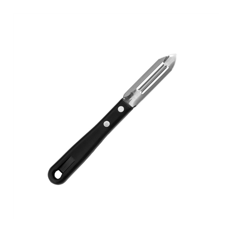 Image ÉCONOME, MANCHE ABS  6,5 CM NOIR INOX (1 UNITÉ) #1