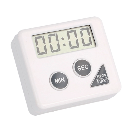 Image TEMPORISATEUR ÉLECTRIQUE 60'  6x5,5x2 CM BLANC PLASTIQUE (1 UNITÉ) #1