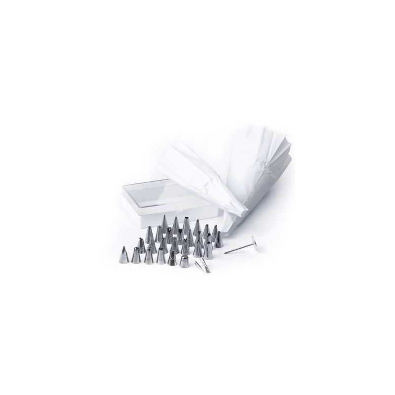 DOUILLES DÉCORATION 32 PIÈCES 1,5x3,2 CM ARGENTE INOX (1 UNITÉ) DOUILLES DÉCORATION 32 PIÈCES 1,5x3,2 CM ARGENTE INOX (1 UNITÉ)