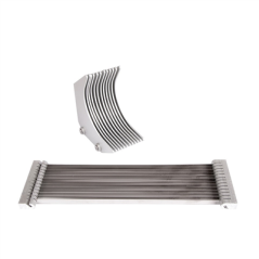 Image BLOC LAMES 4,8 MM POUR RÉF. 455.81  25x7x1 CM ARGENTE INOX (1 UNITÉ) #1