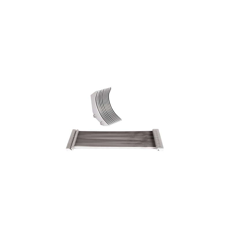 BLOC LAMES 4,8 MM POUR RÉF. 455.81  25x7x1 CM ARGENTE INOX (1 UNITÉ)